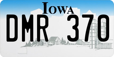IA license plate DMR370