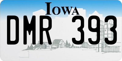 IA license plate DMR393