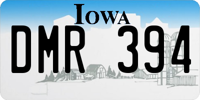 IA license plate DMR394