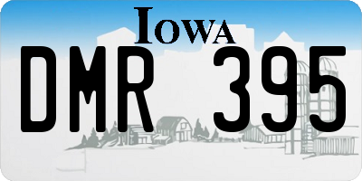 IA license plate DMR395