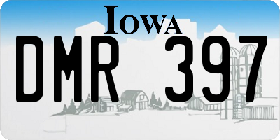 IA license plate DMR397