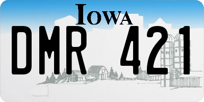 IA license plate DMR421