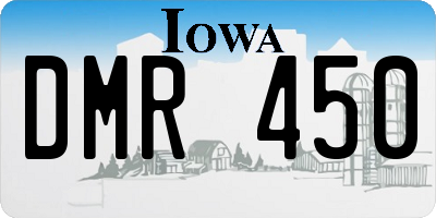 IA license plate DMR450