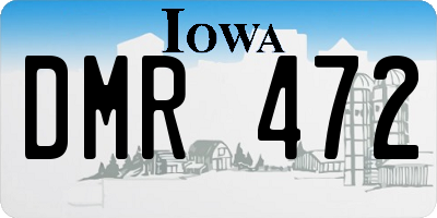 IA license plate DMR472