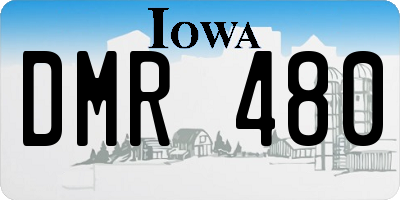 IA license plate DMR480