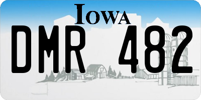 IA license plate DMR482