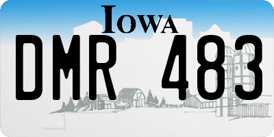 IA license plate DMR483