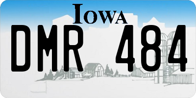 IA license plate DMR484