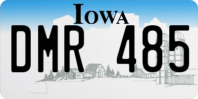 IA license plate DMR485
