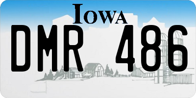IA license plate DMR486
