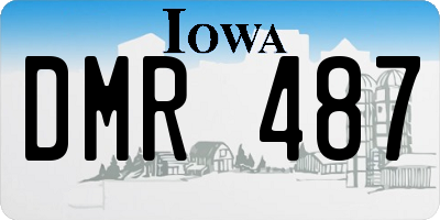 IA license plate DMR487