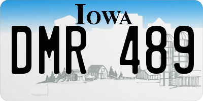 IA license plate DMR489