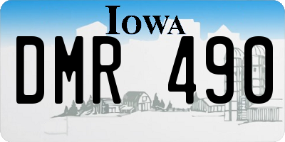 IA license plate DMR490