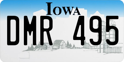 IA license plate DMR495