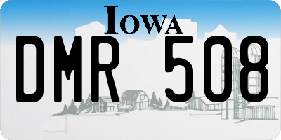 IA license plate DMR508