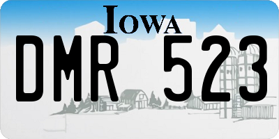 IA license plate DMR523
