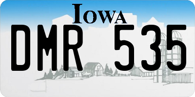 IA license plate DMR535