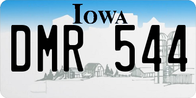 IA license plate DMR544