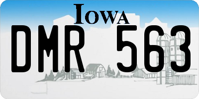 IA license plate DMR563