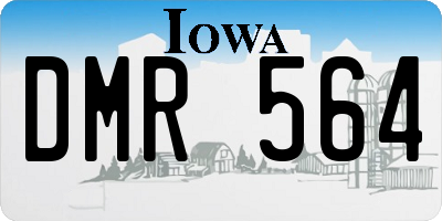 IA license plate DMR564
