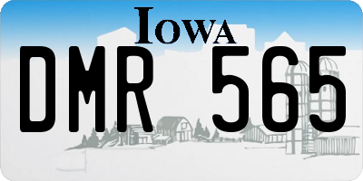 IA license plate DMR565