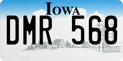 IA license plate DMR568