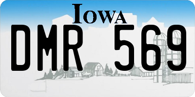 IA license plate DMR569