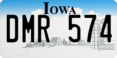 IA license plate DMR574