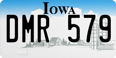 IA license plate DMR579