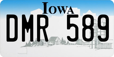 IA license plate DMR589