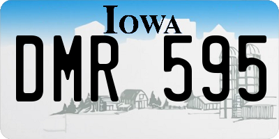 IA license plate DMR595