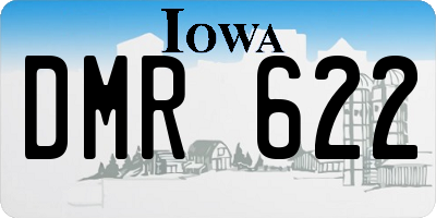 IA license plate DMR622