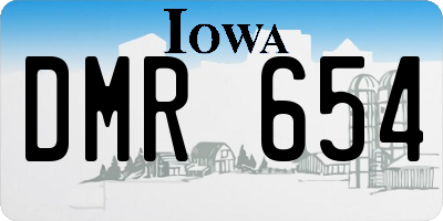 IA license plate DMR654