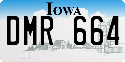 IA license plate DMR664
