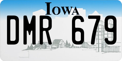 IA license plate DMR679