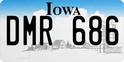 IA license plate DMR686