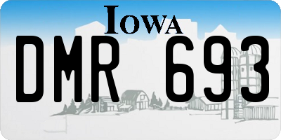 IA license plate DMR693