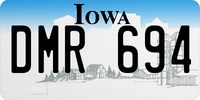 IA license plate DMR694