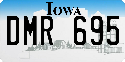 IA license plate DMR695