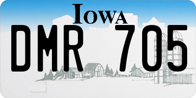 IA license plate DMR705