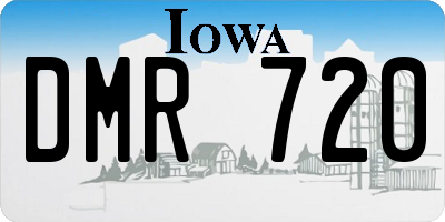 IA license plate DMR720