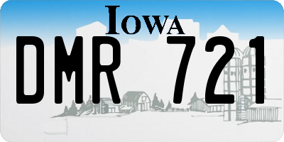 IA license plate DMR721