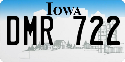 IA license plate DMR722