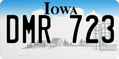 IA license plate DMR723