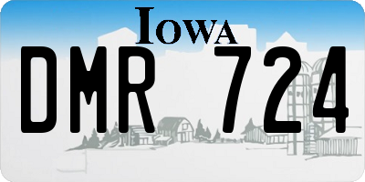IA license plate DMR724