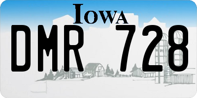 IA license plate DMR728