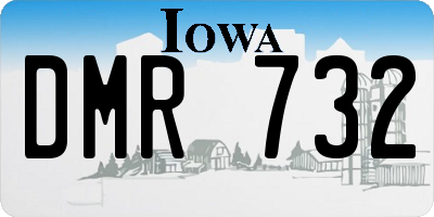 IA license plate DMR732