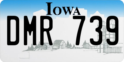 IA license plate DMR739