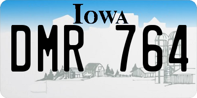 IA license plate DMR764