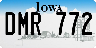 IA license plate DMR772